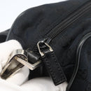 GUCCI GG Canvas Shoulder Bag Black Silver 019 0375 Auth ka825-17