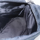 GUCCI GG Canvas Shoulder Bag Black Silver 019 0375 Auth ka825-20