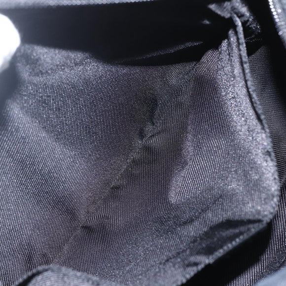 GUCCI GG Canvas Shoulder Bag Black Silver 019 0375 Auth ka825