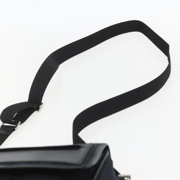 GUCCI GG Canvas Shoulder Bag Black Silver 019 0375 Auth ka825