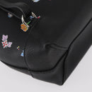 LOUIS VUITTON Floral Print Rock Me Backpack Leather Black M54848 Auth ka827M-20