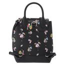LOUIS VUITTON Floral Print Rock Me Backpack Leather Black M54848 Auth ka827M-4