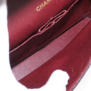 CHANEL Chain Matelasse 25 Shoulder Bag Lamb Skin Black Gold CC Auth ka829SAV-22