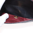 CHANEL Chain Matelasse 25 Shoulder Bag Lamb Skin Black Gold CC Auth ka829SAV-26