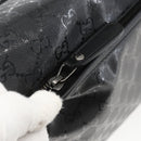 GUCCI GG implementation Bag Coated Canvas Black Silver 201725 Auth ka831-10