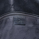 GUCCI GG implementation Bag Coated Canvas Black Silver 201725 Auth ka831-18