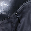 GUCCI GG implementation Bag Coated Canvas Black Silver 201725 Auth ka831-19