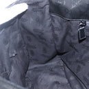 GUCCI GG implementation Bag Coated Canvas Black Silver 201725 Auth ka831-21