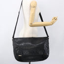 GUCCI GG implementation Bag Coated Canvas Black Silver 201725 Auth ka831-24