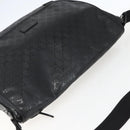 GUCCI GG implementation Bag Coated Canvas Black Silver 201725 Auth ka831-6