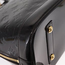 LOUIS VUITTON Monogram Vernis Alma MM Hand Bag Amarante M90024 LV Auth ka836-10