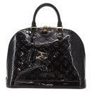 LOUIS VUITTON Monogram Vernis Alma MM Hand Bag Amarante M90024 LV Auth ka836-2