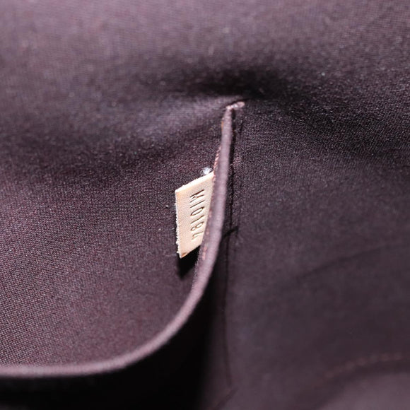 LOUIS VUITTON Monogram Vernis Alma MM Hand Bag Amarante M90024 LV Auth ka836