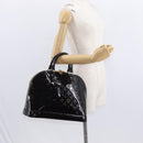 LOUIS VUITTON Monogram Vernis Alma MM Hand Bag Amarante M90024 LV Auth ka836-22