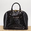 LOUIS VUITTON Monogram Vernis Alma MM Hand Bag Amarante M90024 LV Auth ka836-23