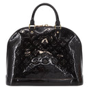 LOUIS VUITTON Monogram Vernis Alma MM Hand Bag Amarante M90024 LV Auth ka836-3