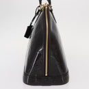 LOUIS VUITTON Monogram Vernis Alma MM Hand Bag Amarante M90024 LV Auth ka836-4