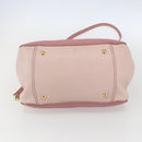 Miu Miu Hand Bag Leather 2way Pink Gold Auth ka838-5