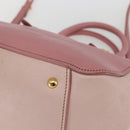Miu Miu Hand Bag Leather 2way Pink Gold Auth ka838-10