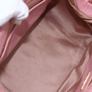 Miu Miu Hand Bag Leather 2way Pink Gold Auth ka838-11