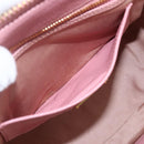 Miu Miu Hand Bag Leather 2way Pink Gold Auth ka838-24