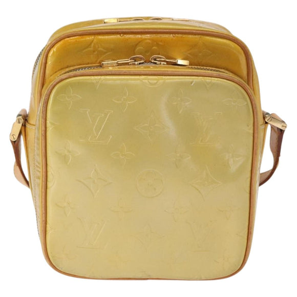 LOUIS VUITTON Monogram Vernis Wooster Shoulder Bag Gris M91036 LV Auth ka841