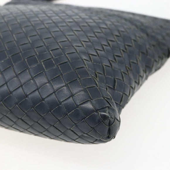 BOTTEGA VENETA INTRECCIATO Umhängetasche Leder Navy Auth ka844