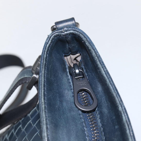 BOTTEGA VENETA INTRECCIATO Umhängetasche Leder Navy Auth ka844