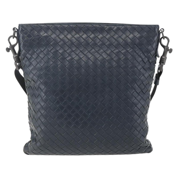 BOTTEGA VENETA INTRECCIATO Umhängetasche Leder Navy Auth ka844