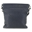 BOTTEGA VENETA INTRECCIATO Umhängetasche Leder Navy Auth ka844-2