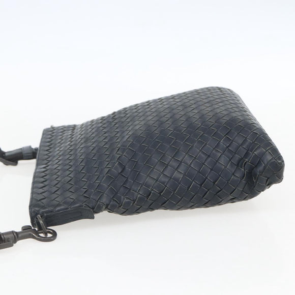BOTTEGA VENETA INTRECCIATO Umhängetasche Leder Navy Auth ka844
