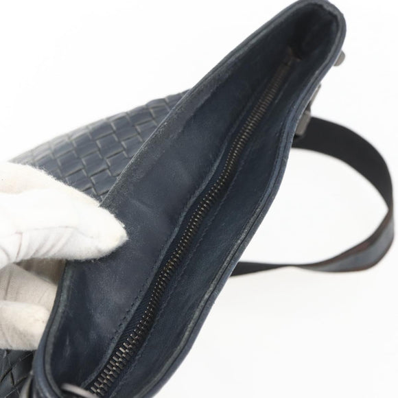 BOTTEGA VENETA INTRECCIATO Umhängetasche Leder Navy Auth ka844