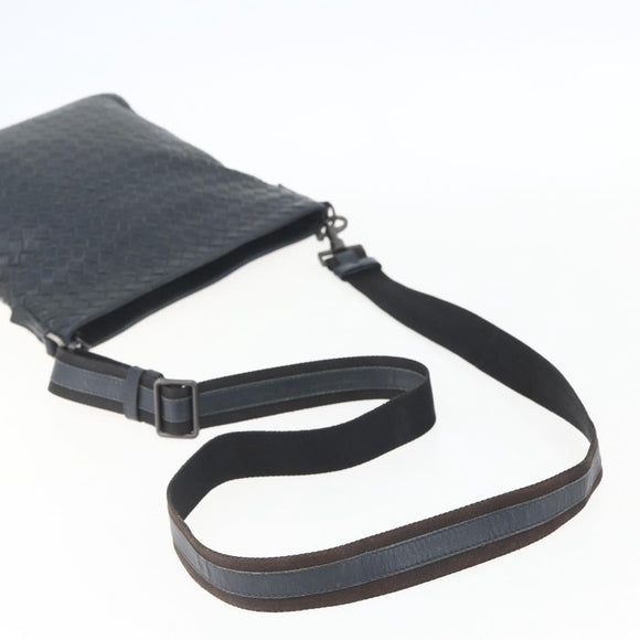 BOTTEGA VENETA INTRECCIATO Umhängetasche Leder Navy Auth ka844