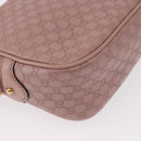 GUCCI Micro GG Canvas Guccissima Bamboo Bag Leather Pink Gold 309538 Auth ka845V-14