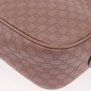 GUCCI Micro GG Canvas Guccissima Bamboo Bag Leather Pink Gold 309538 Auth ka845V-17