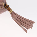 GUCCI Micro GG Canvas Guccissima Bamboo Bag Leather Pink Gold 309538 Auth ka845V-9