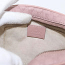 GUCCI Micro GG Canvas Guccissima Bamboo Bag Leather Pink Gold 309538 Auth ka845V-18