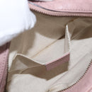 GUCCI Micro GG Canvas Guccissima Bamboo Bag Leather Pink Gold 309538 Auth ka845V-21