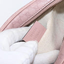 GUCCI Micro GG Canvas Guccissima Bamboo Bag Leather Pink Gold 309538 Auth ka845V-11