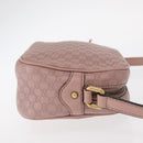 GUCCI Micro GG Canvas Guccissima Bamboo Bag Leather Pink Gold 309538 Auth ka845V-3