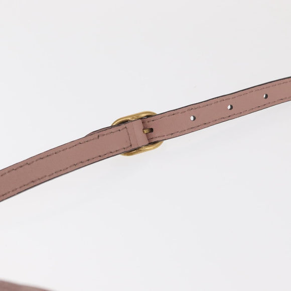 GUCCI Micro GG Canvas Guccissima Bamboo Bag Leather Pink Gold 309538 Auth ka845V