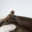 GUCCI GG Supreme Web Sherry Line Bag PVC Beige Gold 904 02 026 Auth ka846-9