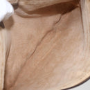 GUCCI GG Supreme Web Sherry Line Bag PVC Beige Gold 904 02 026 Auth ka846-10