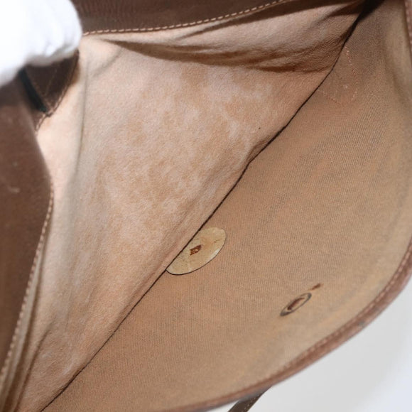 GUCCI GG Supreme Web Sherry Line Bag PVC Beige Gold 904 02 026 Auth ka846