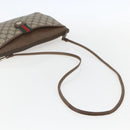 GUCCI GG Supreme Web Sherry Line Bag PVC Beige Gold 904 02 026 Auth ka846-7