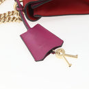 GUCCI Shoulder Bag Leather Red Gold 409487 Auth ka847-9