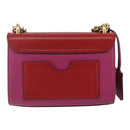 GUCCI Shoulder Bag Leather Red Gold 409487 Auth ka847-3