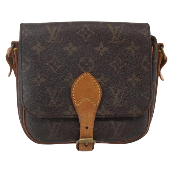 LOUIS VUITTON Monogram Cartouchiere PM Shoulder Bag M51254 LV Auth ka848
