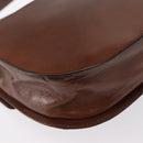 PRADA Hand Bag Leather Brown Auth ka855-15