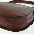 PRADA Hand Bag Leather Brown Auth ka855-16